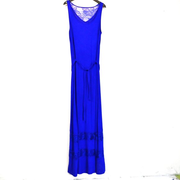 Maxi Dress flowy  Whimsigoth Sleeveless   Lace Medium - Picture 2 of 10